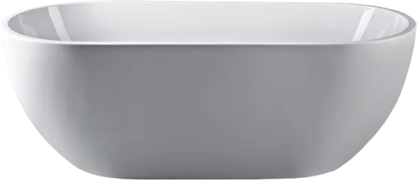 Акриловая ванна Art&Max AM-218-1500-750 150x75 см, отдельностоящая, белая, овальная, с каркасом Sancos — Оригинал