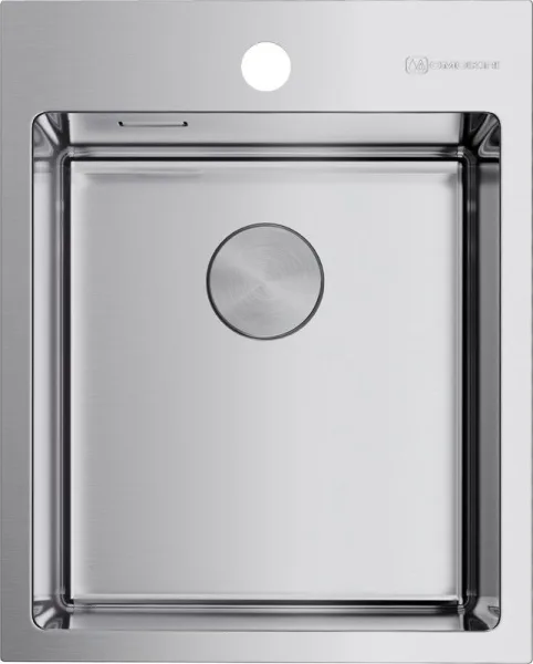 Мойка кухонная Omoikiri Akisame 41-IN 4973056 нержавеющая сталь Sancos — Оригинал