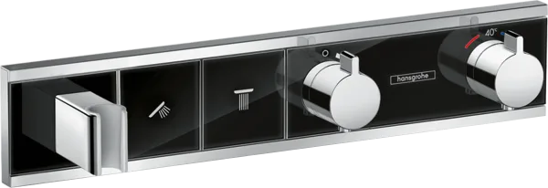 Термостатический смеситель встраиваемый Hansgrohe RainSelect 15355600, для душа, шлифованный черный  Sancos — Оригинал