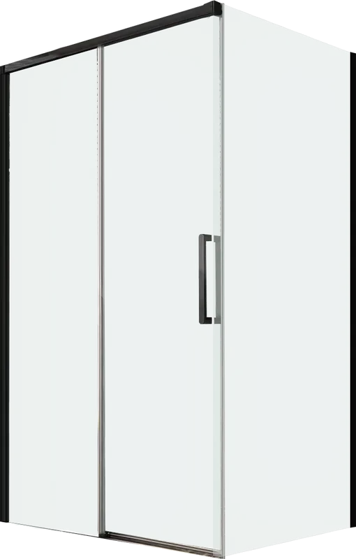 Дверь для душевого уголка Veconi Premium Trento PTD-40B 150 см, профиль черный матовый, стекло прозр Sancos — официальный сайт
