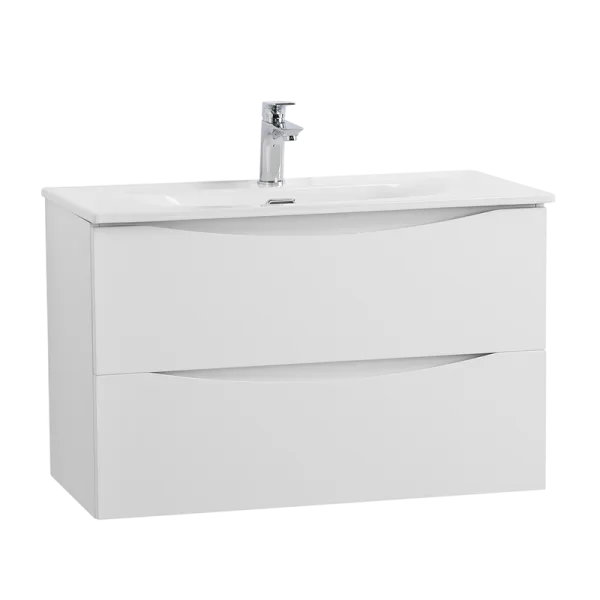 Тумба под раковину без столешницы BelBagno Marino-cer-mini 80 подвесная, bianco lucido Sancos — Оригинал