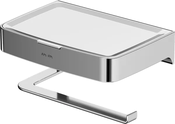 Держатель туалетной бумаги AM.PM Inspire V2.0 A50A341500 с полкой для телефона и контейнером, хром Sancos — Оригинал