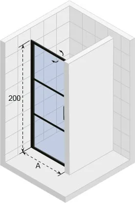 Душевая дверь в нишу Riho Grid GB101 100 см Sancos — официальный сайт