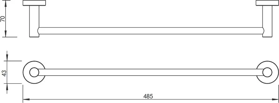 Полотенцедержатель WHITECROSS Ergo ER2250NIB брашированный никель Sancos — официальный сайт
