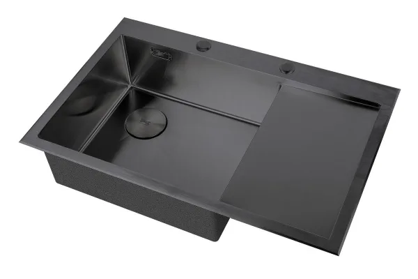 Кухонная мойка ZorG LUX 7851-L GRAFIT Sancos — Оригинал
