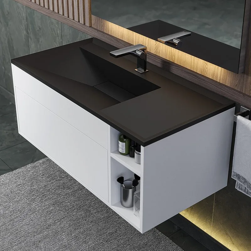 Мебельная раковина Uperwood Lotus Quartz 100 уголь Sancos — официальный сайт
