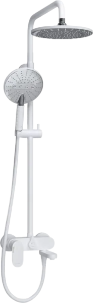 Душевая стойка Wasserkraft Mindel 8500 A185.067.059.WM, белая Sancos — Оригинал