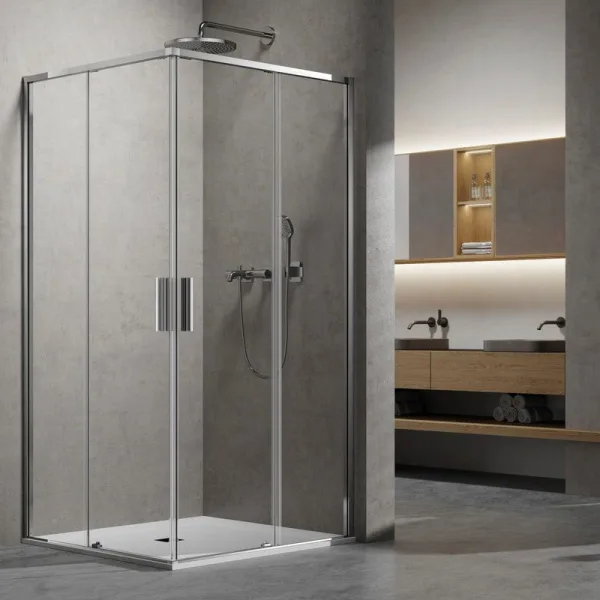 Душевой уголок Vincea Slim VSS-6SL8010CL 100х80 см, профиль глянцевый хром, стекло прозрачное Sancos — Оригинал