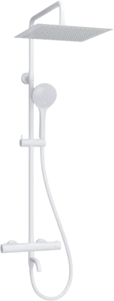 Душевая стойка Wasserkraft Mindel 8500 A188.163.155.WM Thermo, с термостатом, белая Sancos — Оригинал