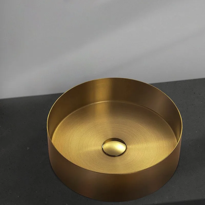 Накладная раковина AltroBagno Luna 001001 OrSp матовое золото Sancos — официальный сайт