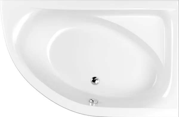 Акриловая ванна WHITECROSS Aquarella 170x110 см, правая, пристенная, белая Sancos — Оригинал