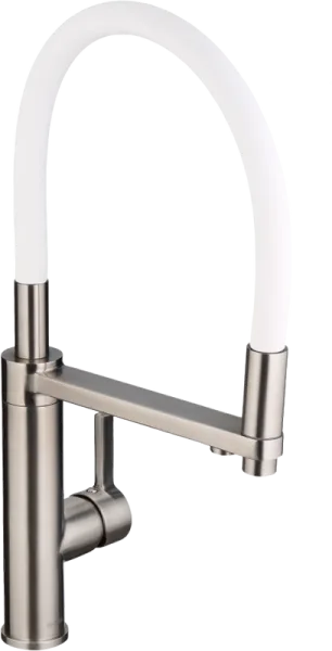 Смеситель для кухни Swedbe Selene Plus 8641 белый, нержавеющая сталь Sancos — Оригинал