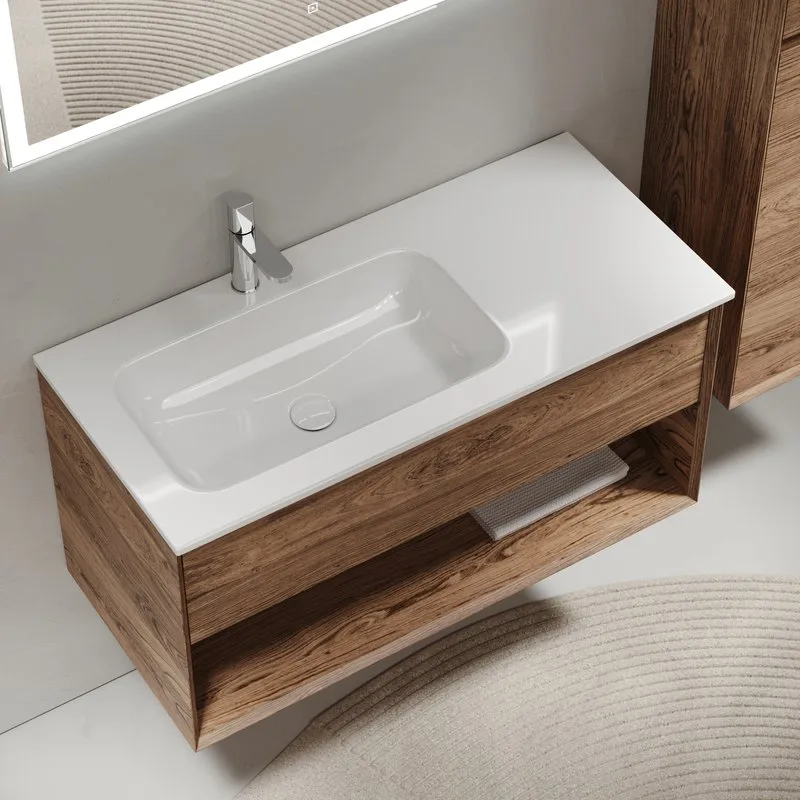 Тумба с раковиной Sancos Marmi 1.0 100 L дуб чарльстон Sancos — официальный сайт