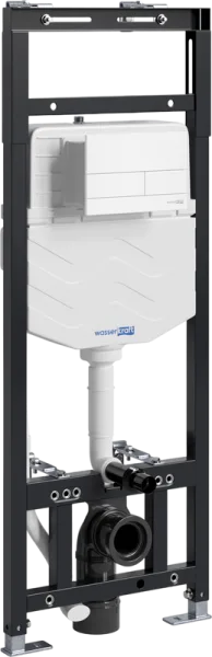 Система инсталляции для унитазов Wasserkraft Alme 15TLT.010.ME.WM04, с кнопкой смыва матовой белой Sancos — Оригинал