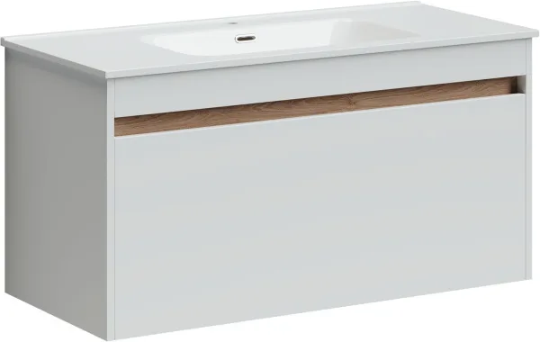 Тумба под раковину Sancos Smart 100 подвесная белый, SM100W Sancos — Оригинал