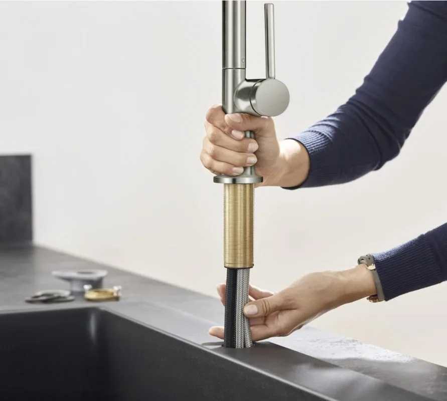 Смеситель для кухни Hansgrohe Talis M54 72804800 сталь Sancos — официальный сайт