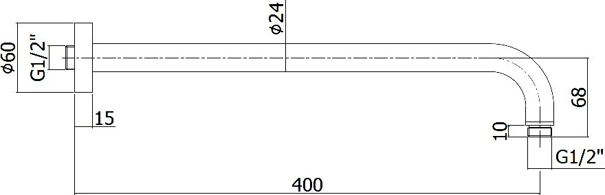 Кронштейн для верхнего душа Paffoni Lusso ZSOF034BO белый матовый Sancos — официальный сайт