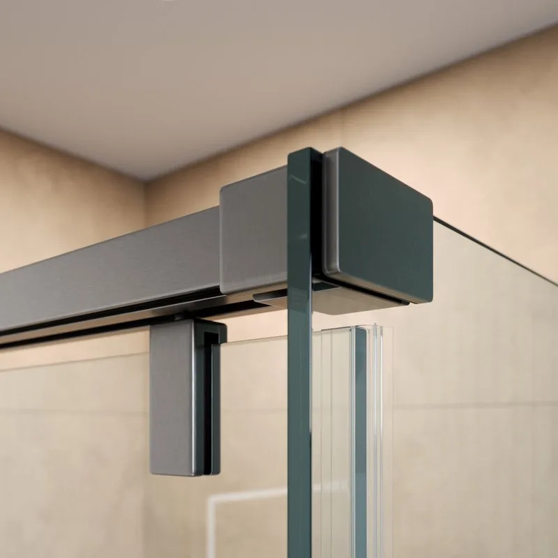 Душевой уголок BelBagno Soft Close-1 AH-1-150/80-C-GM профиль оружейная сталь Sancos — официальный сайт