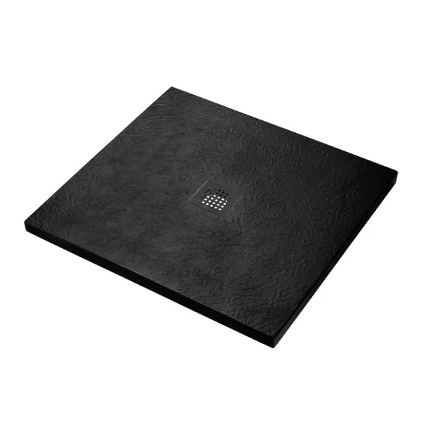 Поддон для душа BelBagno Uno TRAY-MR-UNO-A-90-35-NERO-NO 90х90, черный матовый, с сифоном Sancos — Оригинал