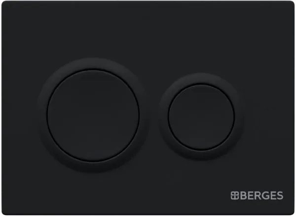 Кнопка смыва Berges Novum O5 soft touch черная Sancos — Оригинал