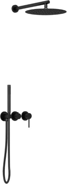 Душевой комплект Vincea Groove VSFW-4G01MB, С ВНУТРЕННЕЙ ЧАСТЬЮ, черный Sancos — Оригинал