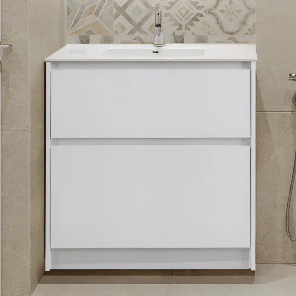 Тумба под раковину без столешницы BelBagno Kraft 80 напольная, bianco opaco Sancos — Оригинал