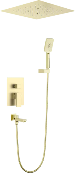 Душевой комплект Timo Selene SX-2039/17SM, С ВНУТРЕННЕЙ ЧАСТЬЮ, золото матовое Sancos — Оригинал