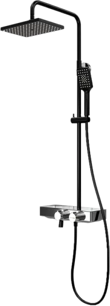 Душевая стойка Wasserkraft Thermo A11401, черная матовая Sancos — Оригинал