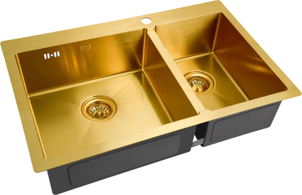 Мойка кухонная Zorg Inox PVD SZR-78-2-51 L bronze Sancos — Оригинал
