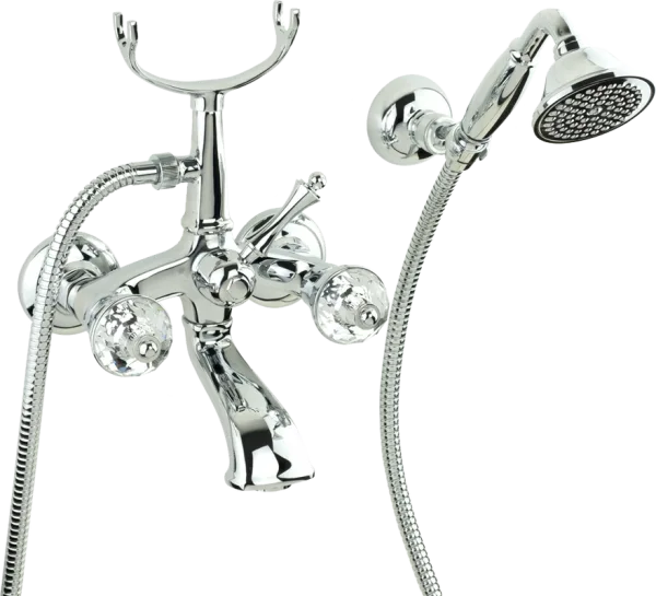 Смеситель для ванны с душем Migliore Korona Crystal l 27307, хром Sancos — Оригинал