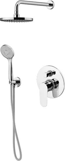 Душевой комплект Gattoni H2OMIX 7000 KTH715/PDC0, С ВНУТРЕННЕЙ ЧАСТЬЮ, хром Sancos — Оригинал