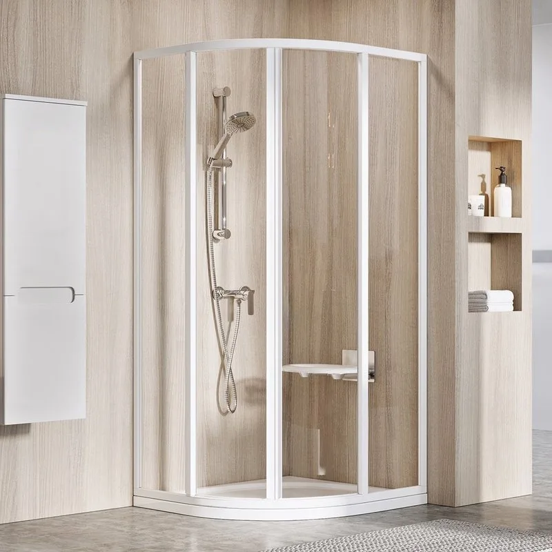 Душевой уголок Ravak Supernova SKCP4-90 195 Transparent, профиль белый Sancos — официальный сайт