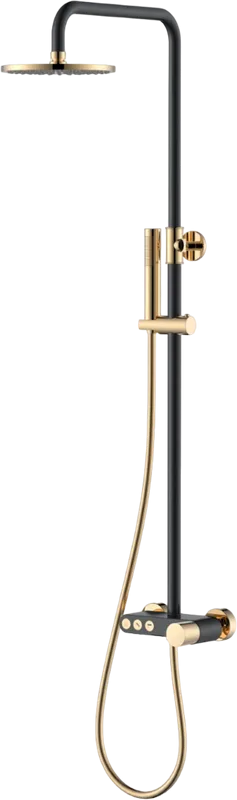 Душевая стойка Boheme Stick 128-BG.2, black touch gold Sancos — официальный сайт