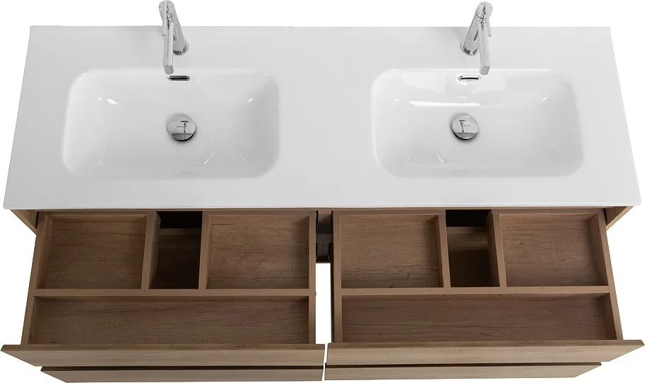 Тумба под раковину без столешницы BelBagno Kraft 140 4 ящика, для двоих, rovere nebrasca nature Sancos — официальный сайт