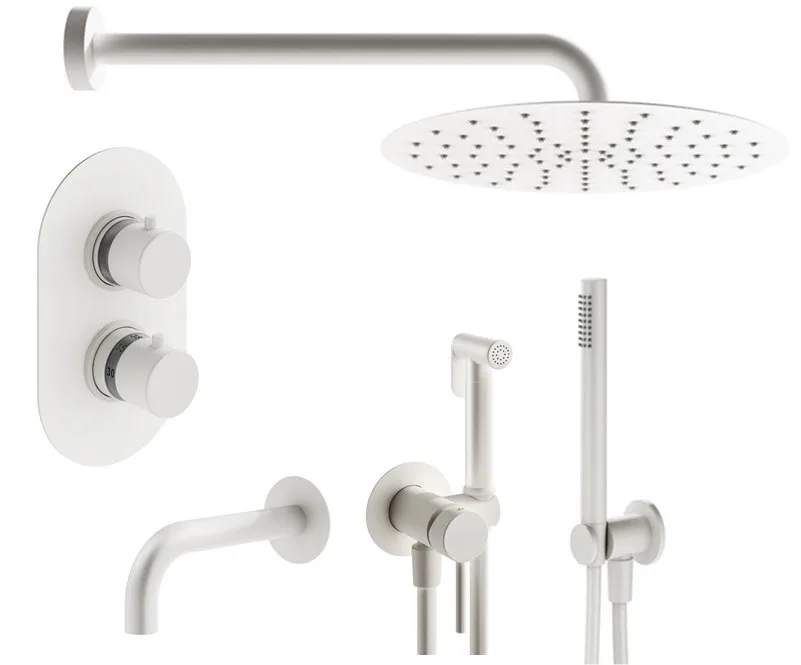 Комплект для ванной Plumberia Selection Ixo KITZXOT19BO260 С ВНУТРЕННЕЙ ЧАСТЬЮ, белый матовый Sancos — официальный сайт