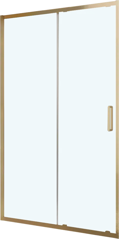 Душевая дверь в нишу BelBagno Luce BF-1-110-C-ORO профиль золото, стекло прозрачное Sancos — официальный сайт
