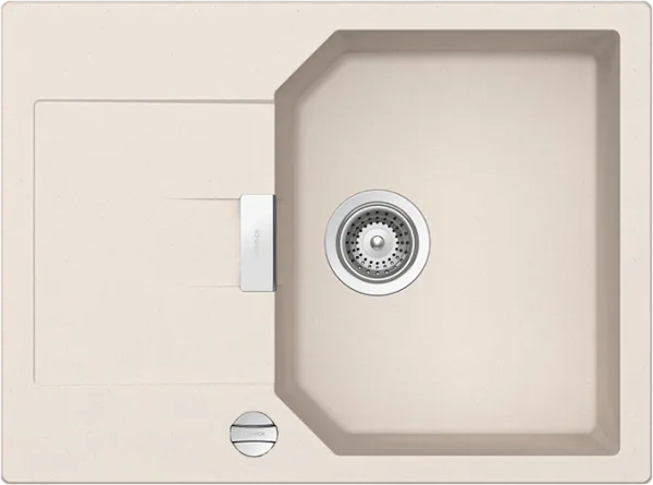 Мойка кухонная Schock Manhattan 45D Cristalite с клапаном-автоматом, эверест Sancos — Оригинал