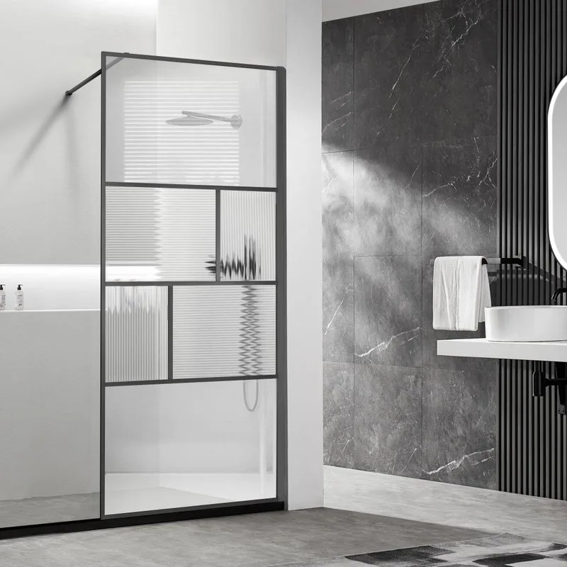 Душевая перегородка Vincea Walk-in HP Art VSW-1HC100CFGM 100 см, профиль вороненая сталь, стекло про Sancos — официальный сайт