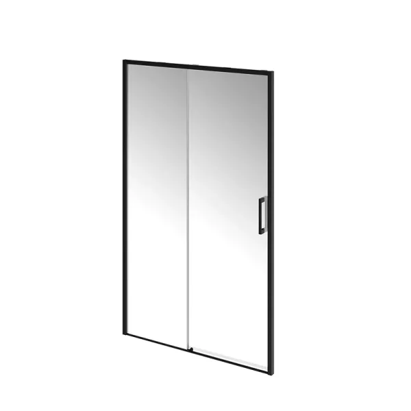 Душевая дверь в нишу KERAMA MARAZZI Lindo LN.120.SD.BLK.M профиль черный матовый, стекло прозрачное Sancos — Оригинал
