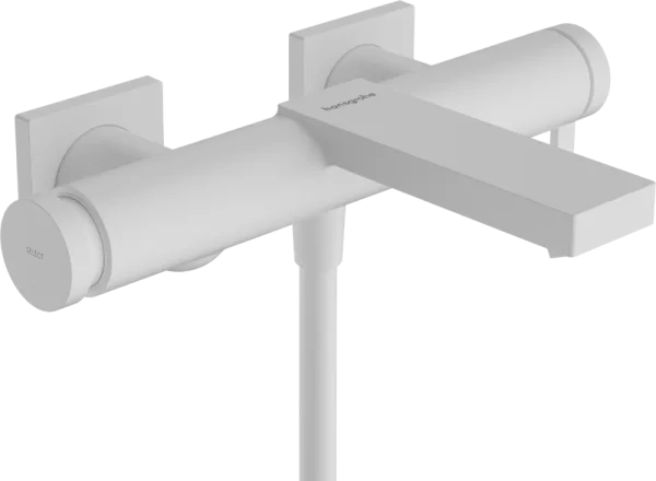 Смеситель для ванны с душем Hansgrohe Tecturis E 73420700, матовый белый Sancos — Оригинал
