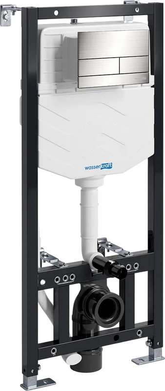 Система инсталляции для унитазов Wasserkraft Aller 10TLT.010.ME.BN04, с кнопкой смыва никель Sancos — официальный сайт