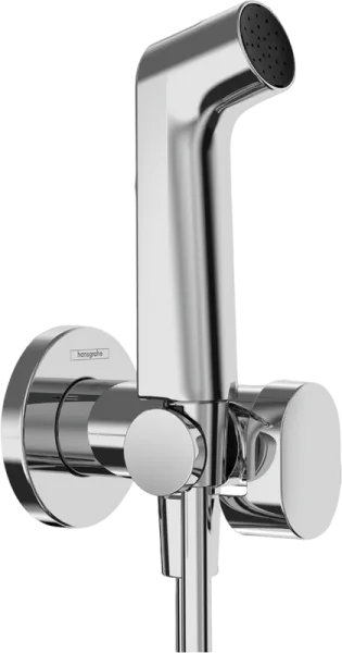 Гигиенический душ Hansgrohe Bidette S 1jet 29232000, со смесителем, C ВНУТРЕННЕЙ ЧАСТЬЮ, хром Sancos — Оригинал