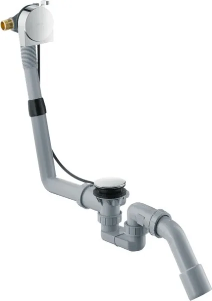 Слив-перелив Hansgrohe Exafill S 58113000, с заполнением переливом Sancos — Оригинал