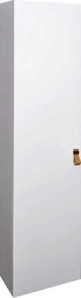 Шкаф-пенал для ванной Armadi Art NeoArt белый с ручкой Glaze золото Sancos — Оригинал
