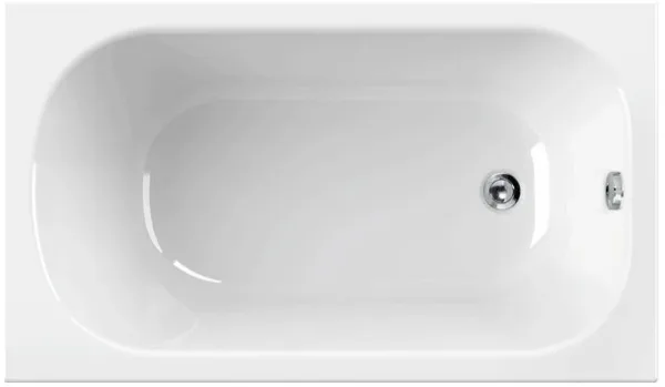 Акриловая ванна Cezares Eco 120-70-40-W37 без опоры 120x70 см, пристенная, белая Sancos — Оригинал