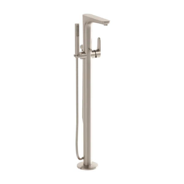 Напольный смеситель для ванны с душем VitrA Root Round A4274134EXP, брашированный никель Sancos — Оригинал