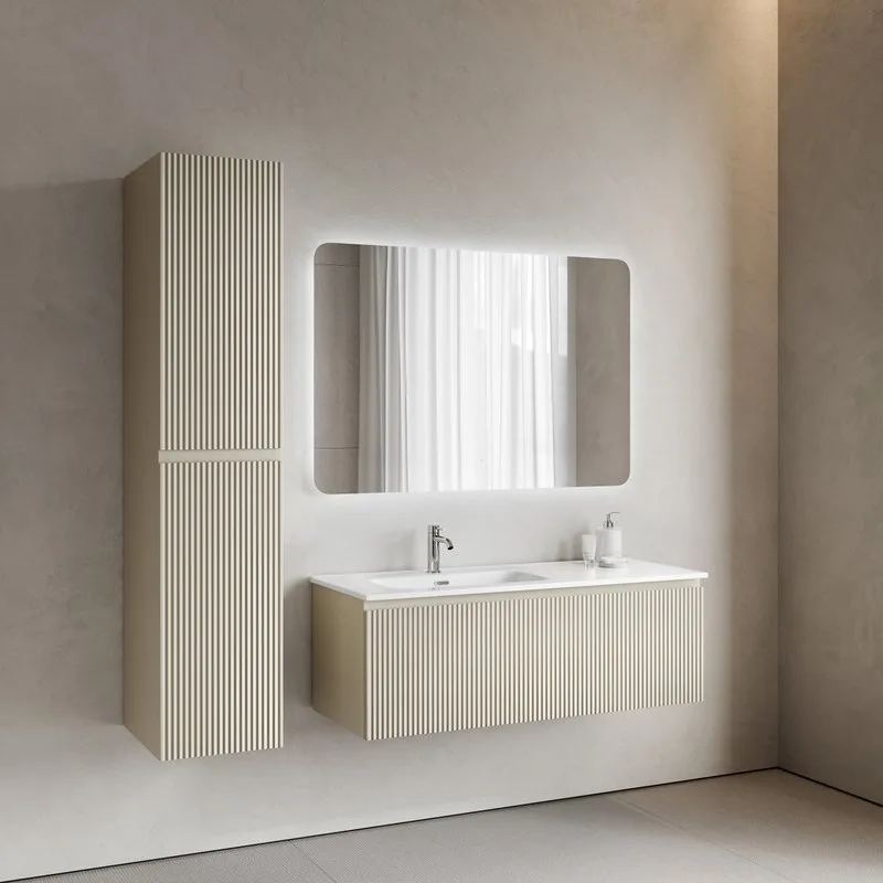 Тумба под раковину Sancos Snob R 1.0 120 подвесная Beige soft (капучино), SNR1.0120LCE Sancos — официальный сайт