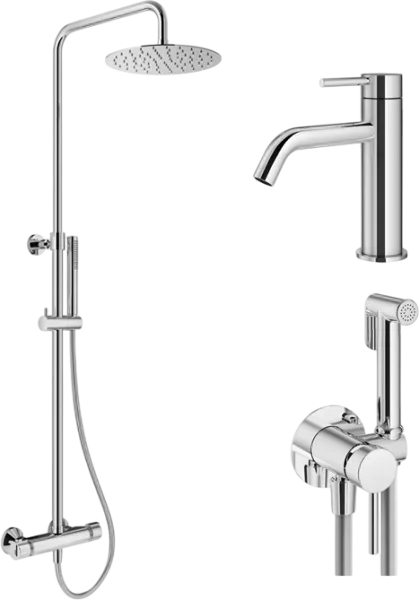 Комплект для ванной Plumberia Selection Ixo KITZXO6302CR53 хром Sancos — Оригинал