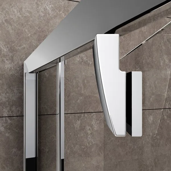 Душевая дверь в нишу Ravak Pivot PDOP1-90 Transparent, профиль белый Sancos — официальный сайт
