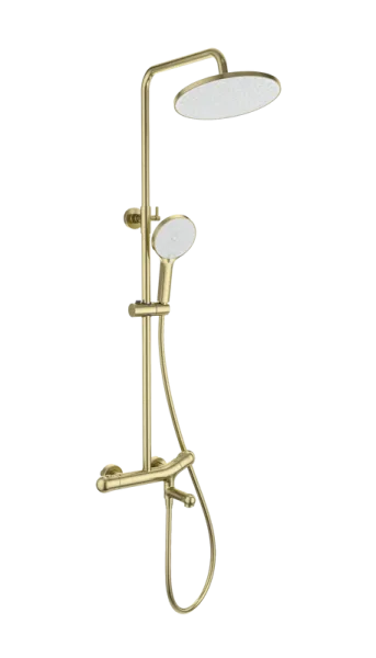 Душевая стойка Wonzon & Woghand T-1000 WW-B3057-A-BG, брашированное золото Sancos — Оригинал